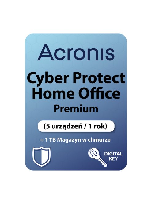 Acronis Cyber Protect Home Office Premium (5 urządzeń / 1 rok) + 1 TB Magazyn w chmurze