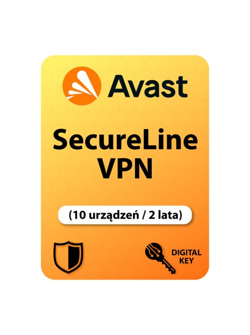 Avast SecureLine VPN (10 urządzeń / 2 lata)
