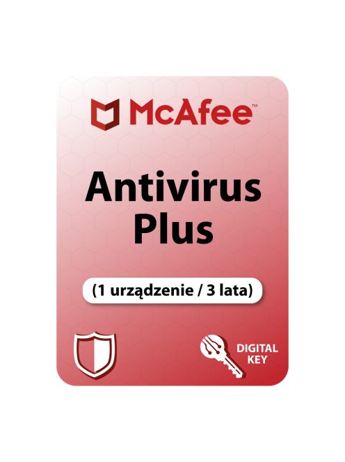 McAfee AntiVirus Plus (1 urządzenie / 3 lata)