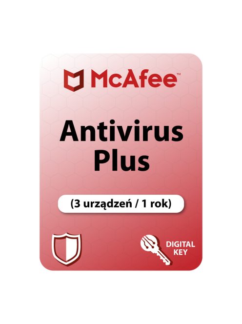 McAfee AntiVirus Plus (3 urządzeń / 1 rok)