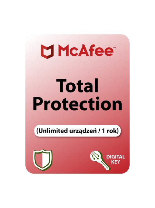 McAfee Total Protection (Unlimted narzędzie / 1 rok)
