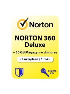   Norton 360 Deluxe (EU) + 50 GB Magazyn w chmurze (5 urządzeń / 1 rok)