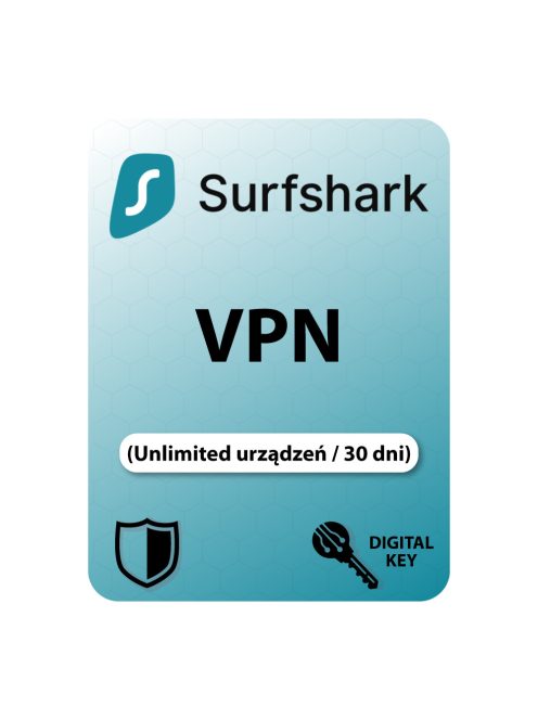 Sursfhark VPN (Unlimited urządzeń / 30 dzień)