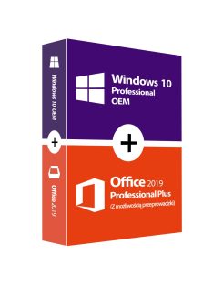  Windows 10 Pro (OEM) + Office 2019 Professional Plus (Z możliwością przeprowadzki)