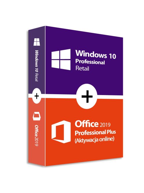 Windows 10 Pro  + Office 2019 Pro Plus (Aktywacja online)