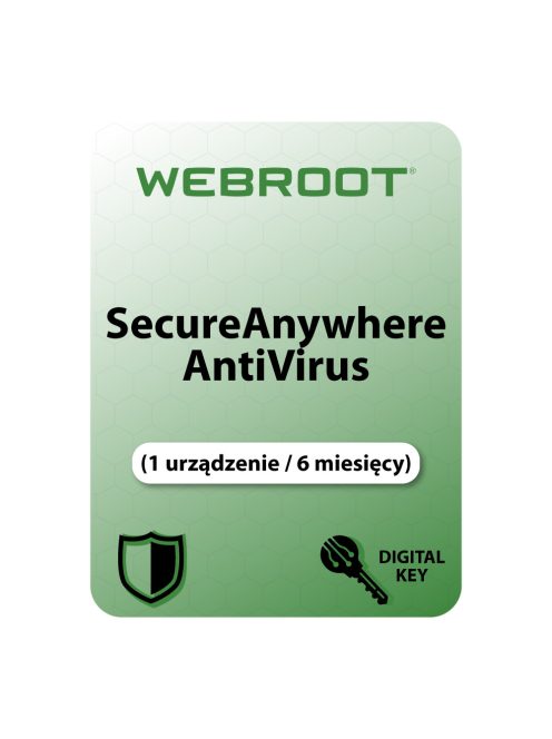 Webroot SecureAnywhere AntiVirus (1 urządzeń / 6 miesięcy)