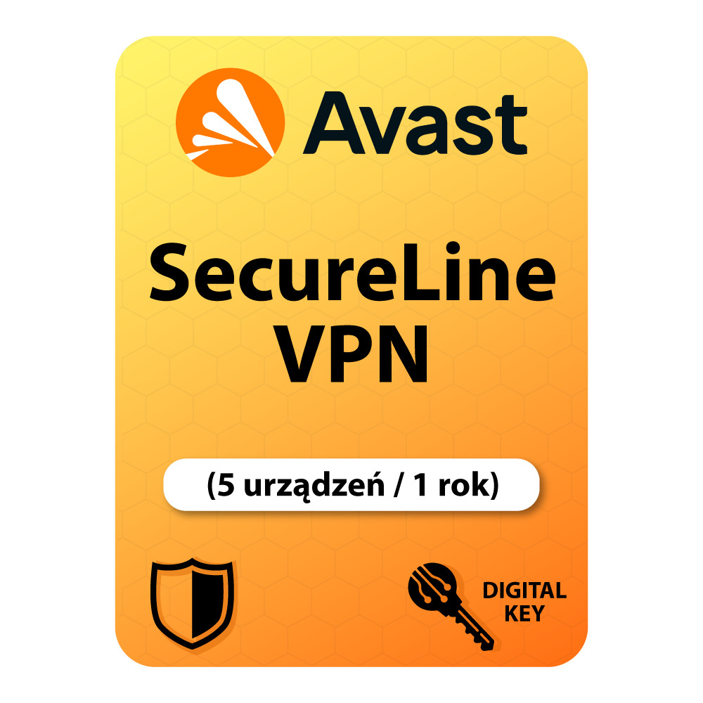 Avast SecureLine VPN (EU) (5 urządzeń / 1 rok)